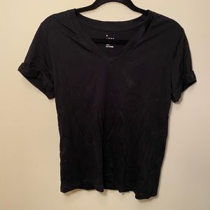 Black v neck tee